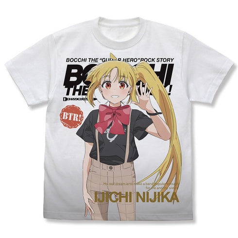 『ぼっち・ざ・ろっく!』伊地知虹夏 フルグラフィックTシャツ ホワイト S